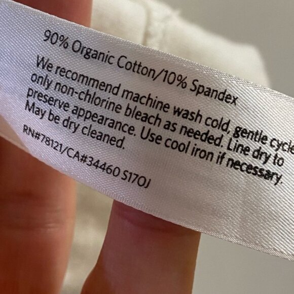 Eileen Fisher crewneck off white top organic cotton casual 2X - Picture 6 of 6